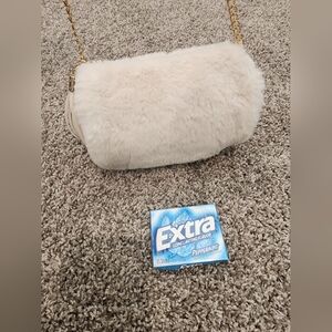 Faux fur purse